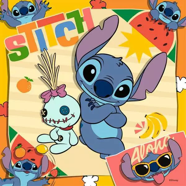 Puzzle Aloha ! / Disney Stitch (3 x 49 pièces)