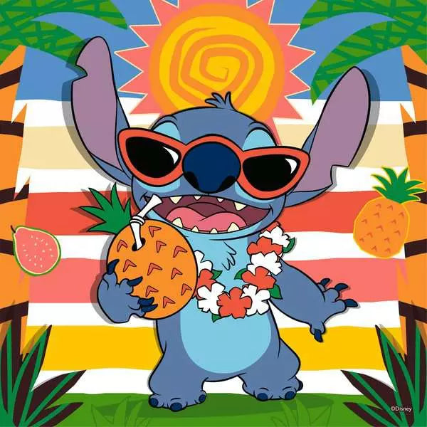 Puzzle Aloha ! / Disney Stitch (3 x 49 pièces)