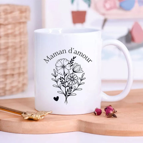 Mug Bouquet Maman d'Amour