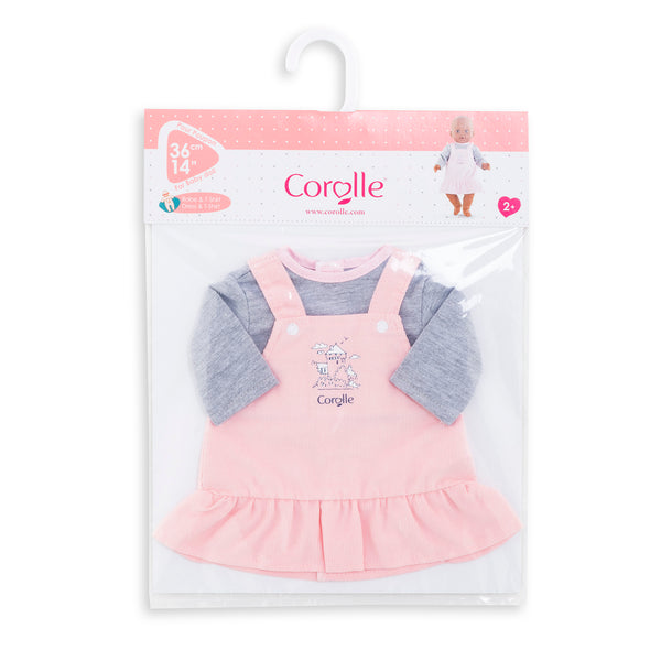 Robe et T-shirt Bords de Loire pour poupon 36 cm (2+)