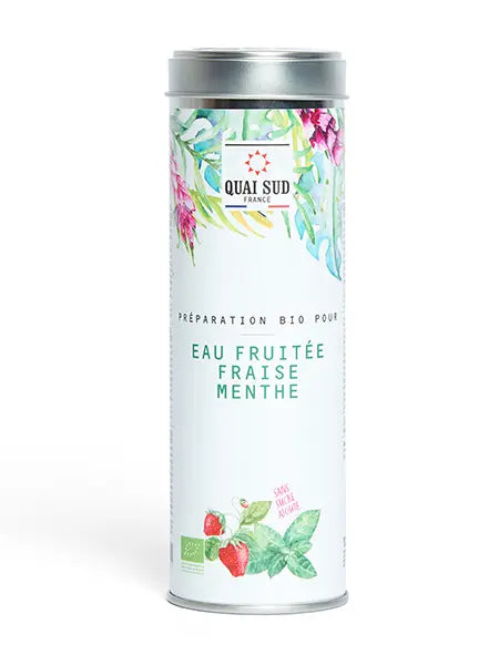 Préparation Bio* pour eau fruitée - Fraise-menthe