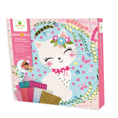 3 Mosaïques Animaux mignons (5+)