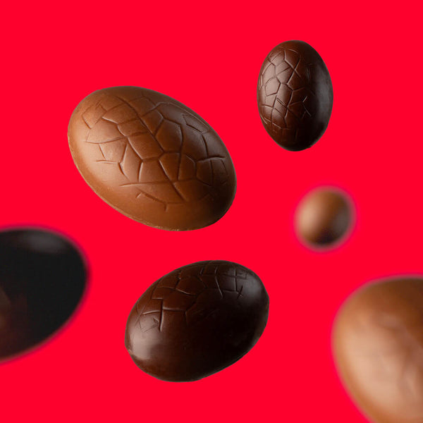 Boîte de 12 Œufs assortis Chocolat Lait et noir