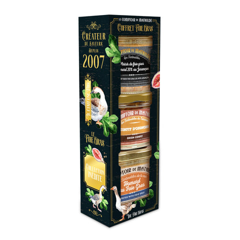 Coffret 3 tartinables Foie Gras de Noël 3x90g