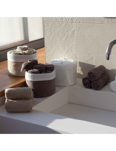 Panier de Serviettes Invités Fanny (plusieurs coloris)