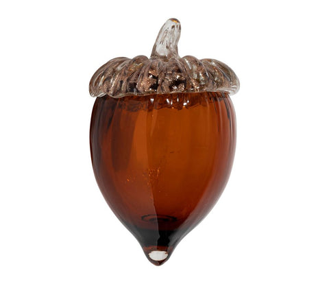 Gland en verre Ambre