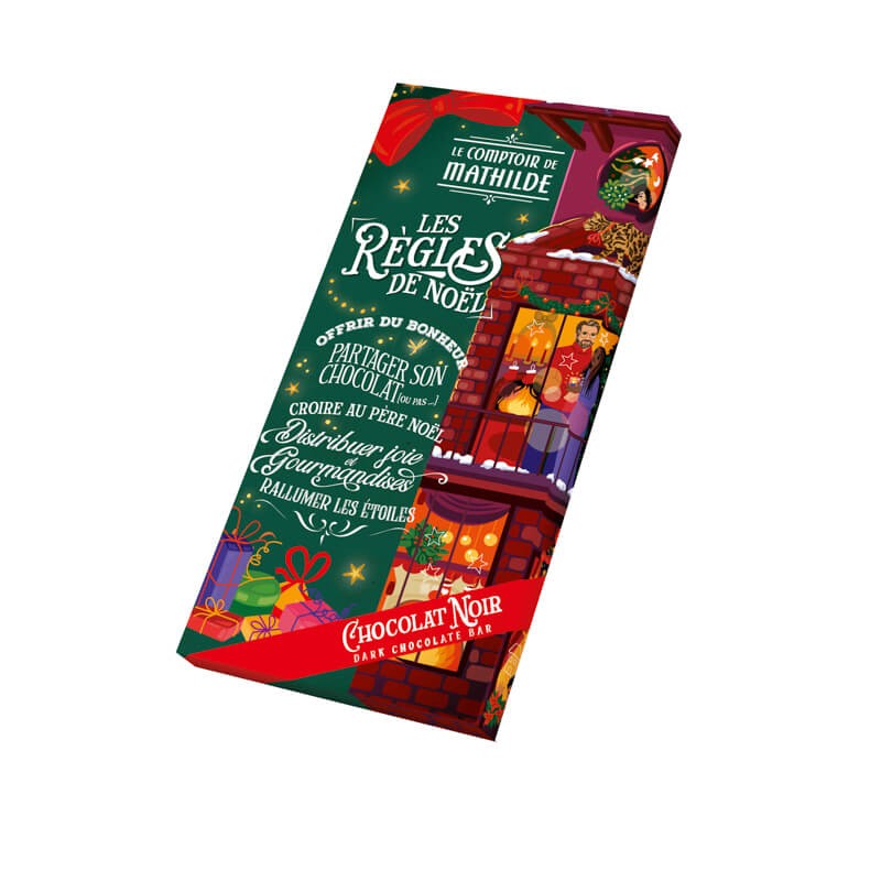 Tablette Chocolat noir de Noël 100g