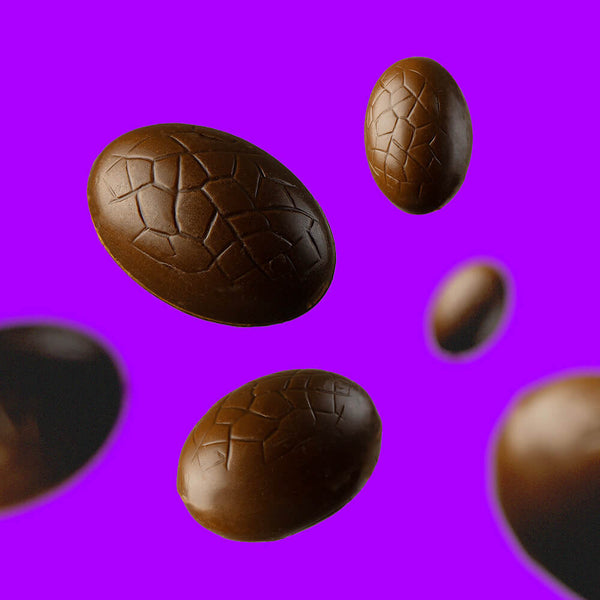 Œuf de Pâques garni Chocolat noir & Gianduja feuilleté