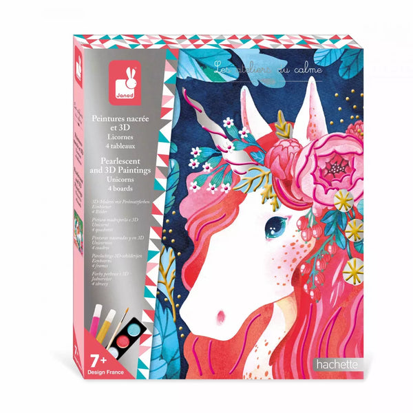 Peinture nacrée 3D Licorne (7+)