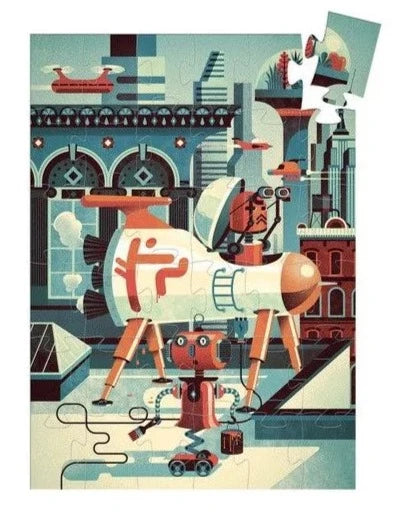 Puzzle silhouette - Bob le robot (36 pièces)