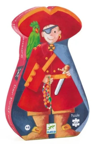 Puzzle silhouette - le Pirate et son trésor (36 pièces)