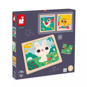 Coffret Puzzle Trio (9 pièces) (18m+)