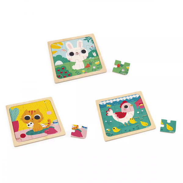 Coffret Puzzle Trio (9 pièces) (18m+)