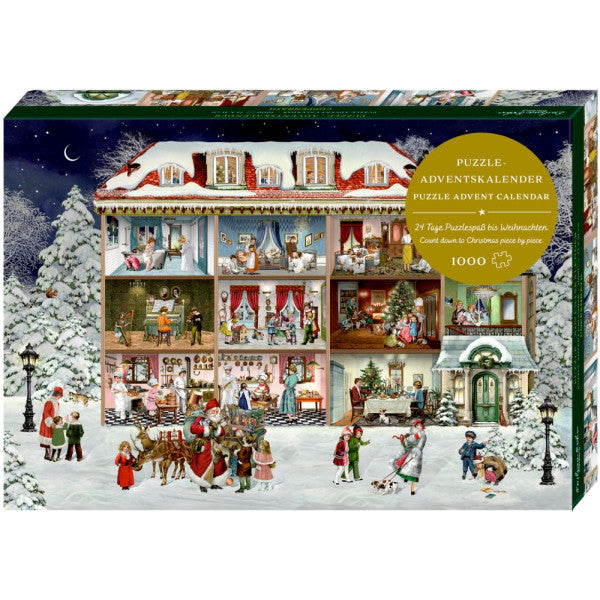 Puzzle Calendrier de l’Avent Merveilleuse Maison de Noël (1000 pièces)