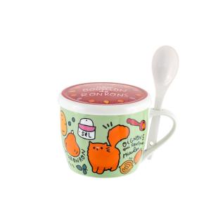 Bol à Soupe avec couvercle "Mon bouillon de ronrons"
