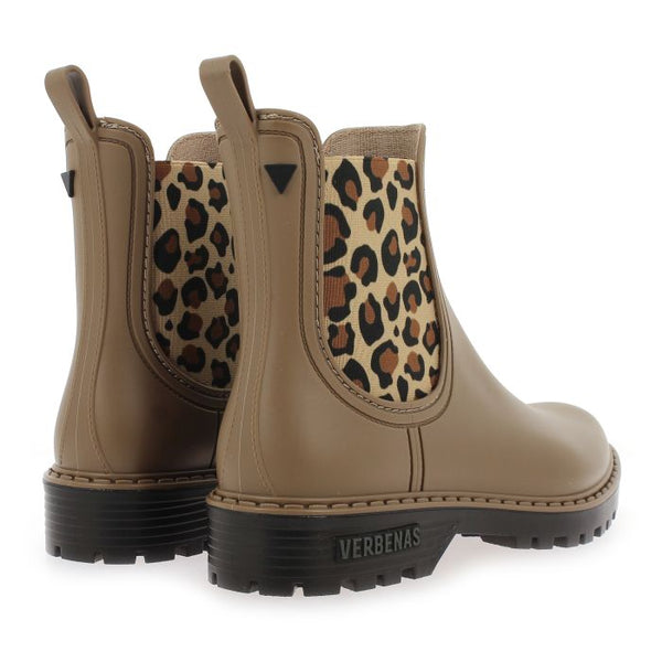 Bottes de Pluie Mate Taupe Leopard (du 36 au 42)