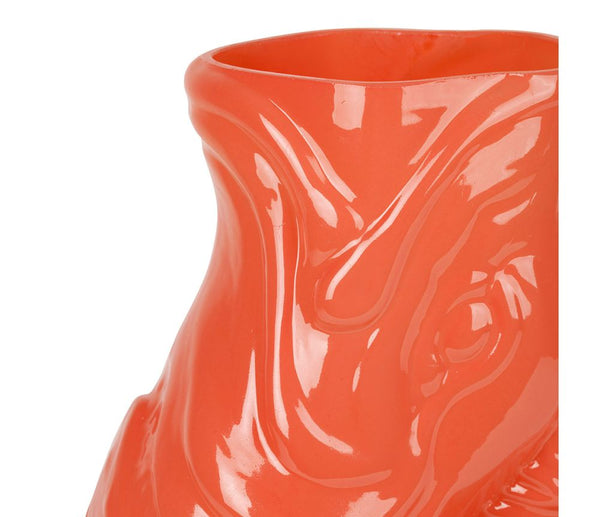 Vase Poisson Pisco Corail H30 cm