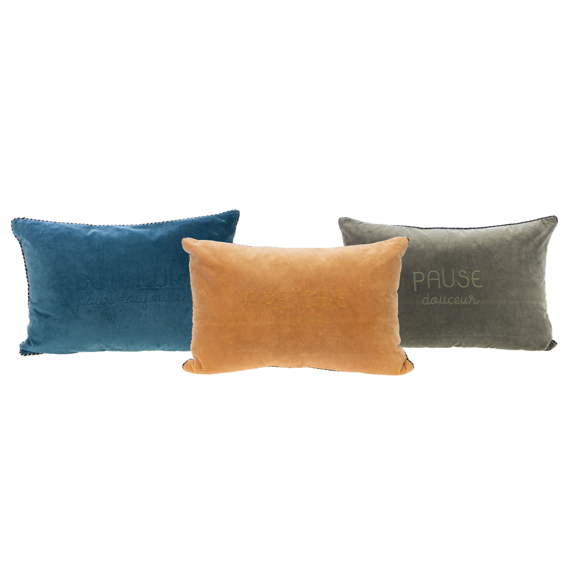 Coussin Pause Bonheur (3 modèles)