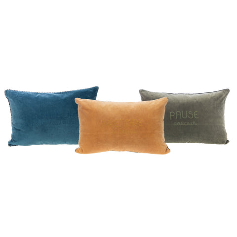 Coussin Pause Bonheur (3 modèles)