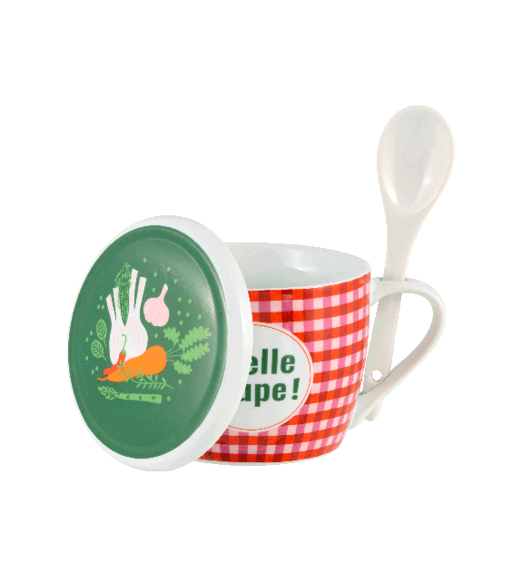 Bol à Soupe avec couvercle "Quelle Soupe!"