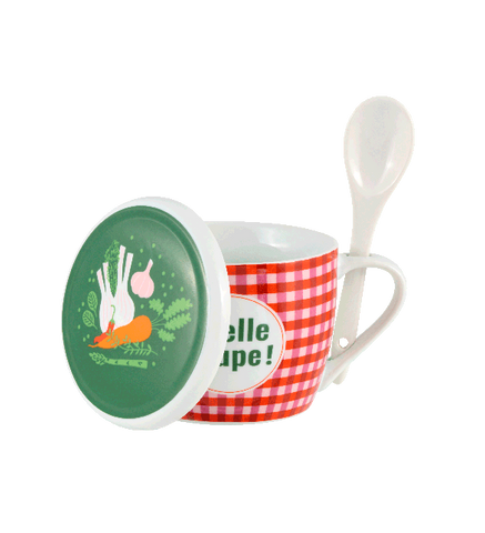 Bol à Soupe avec couvercle "Quelle Soupe!"