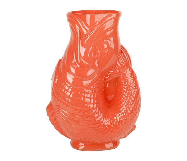 Vase Poisson Pisco Corail H30 cm