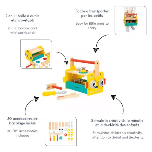 Caisse à outils Robot Brico'Kids (3+)