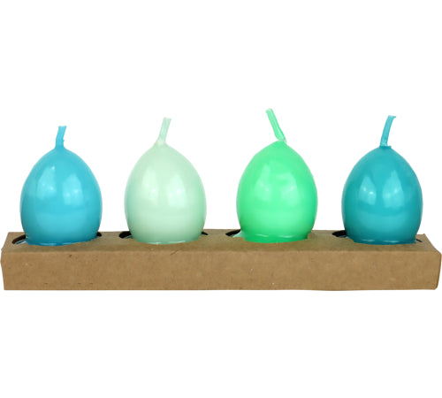 Set de 4 Bougies Œufs Glossy Glow