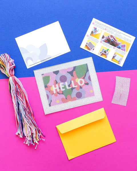 Canevas Postal Hello Flowers