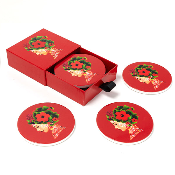 Set de 4 Dessous-de-verre Lotus