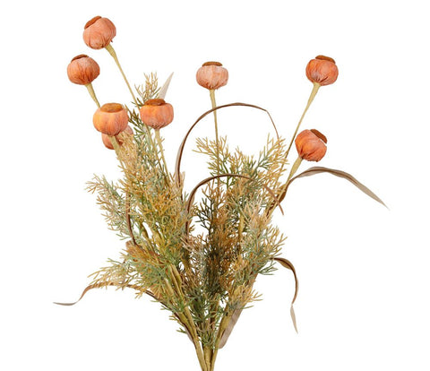 Bouquet Capsule Champêtre Rose Orange H53cm