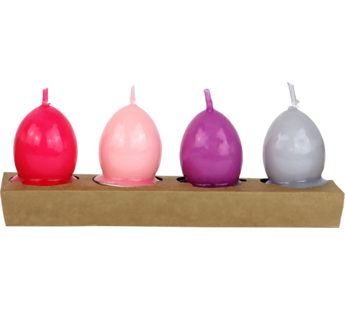 Set de 4 Bougies Œufs Glossy Glow