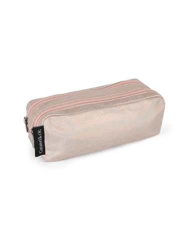 Trousse double Irisée Rose