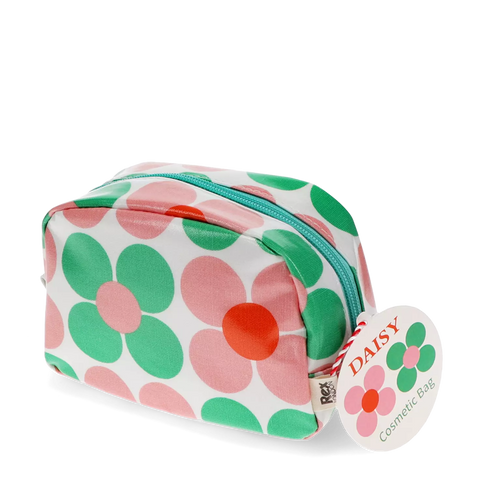 Trousse de maquillage Daisy rose et verte