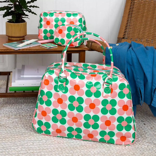 Sac Week-end Daisy rose et vert