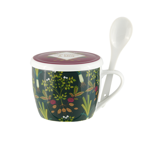 Bol à Soupe avec couvercle "Mon potage à moi"