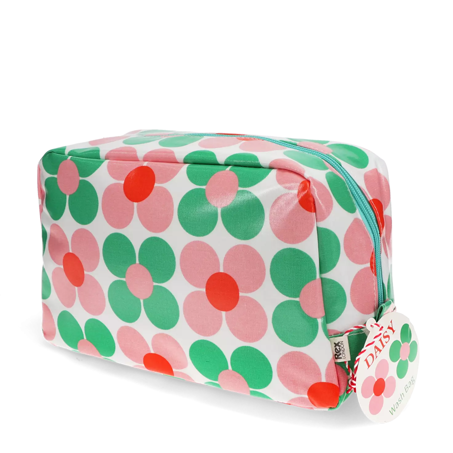 Trousse de toilette Daisy rose et verte