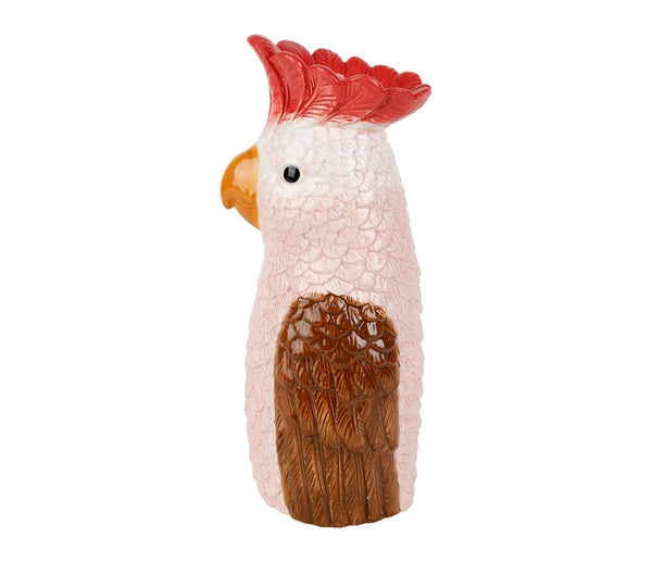 Vase Perroquet Jungle Pop Rose et Brun