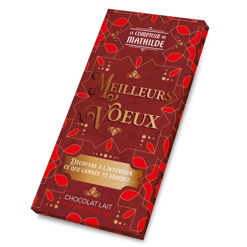 Tablette Bonne Année Chocolat au lait 100g