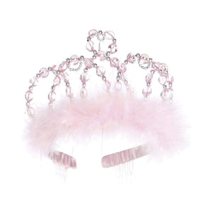 Tiare de princesse rose et argent (3+)