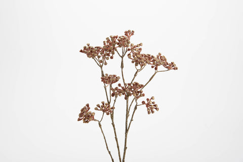 Branche Eupatorium rose et or 60cm