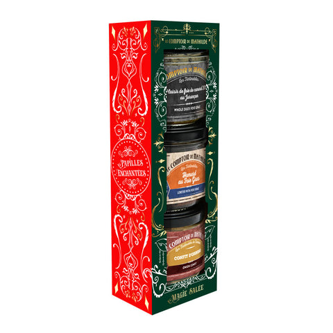 Coffret 3 tartinables Foie Gras de Noël 3x90g