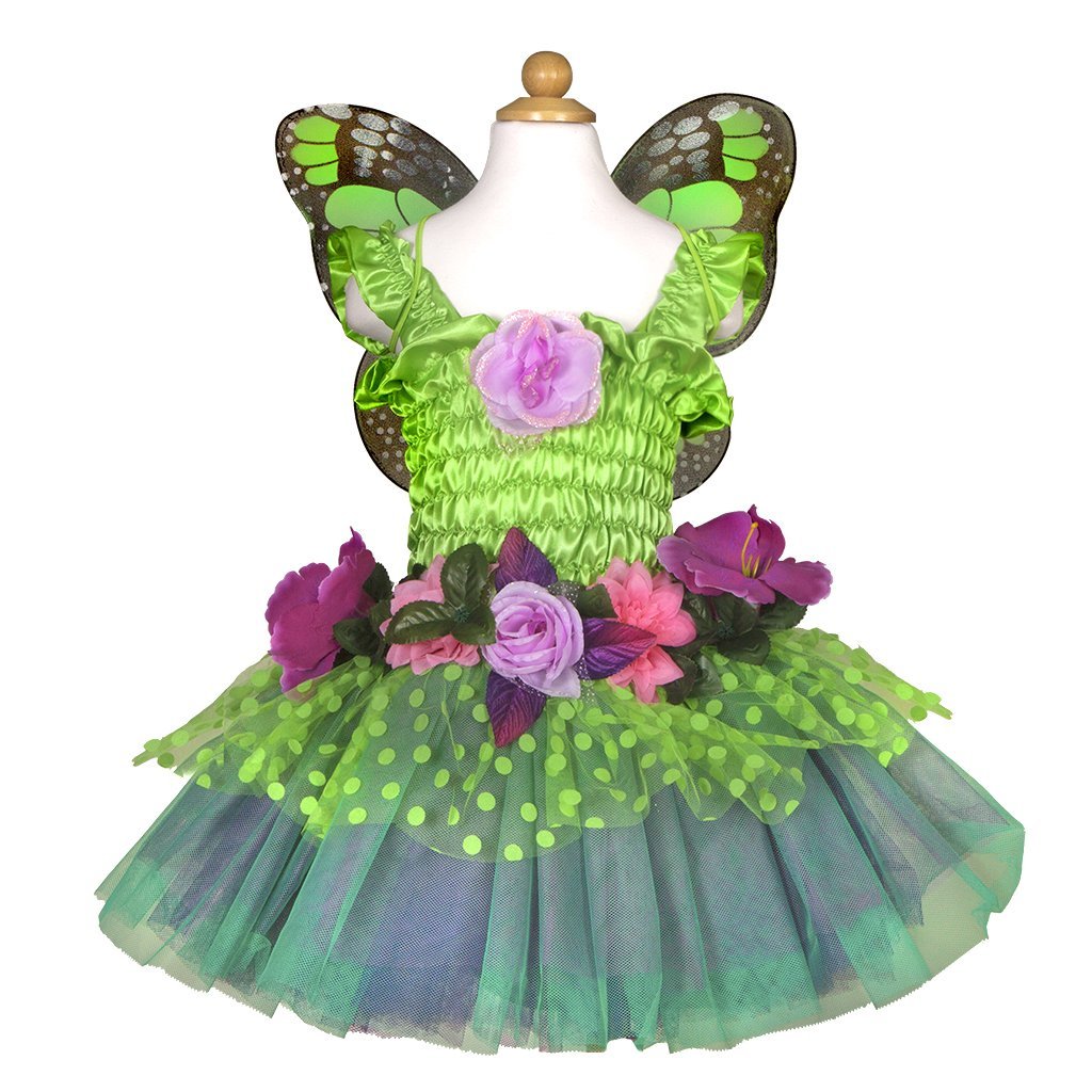 Robe Fairy Blossom - verte (5-6 ans)