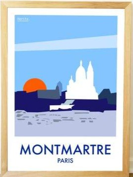 Affiche Montmartre 21x30cm