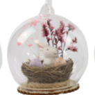 Boule de Pâques en verre Violetta (2 modèles)