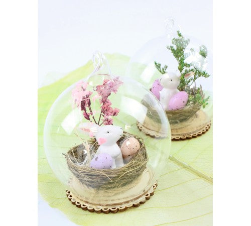 Boule de Pâques en verre Violetta (2 modèles)