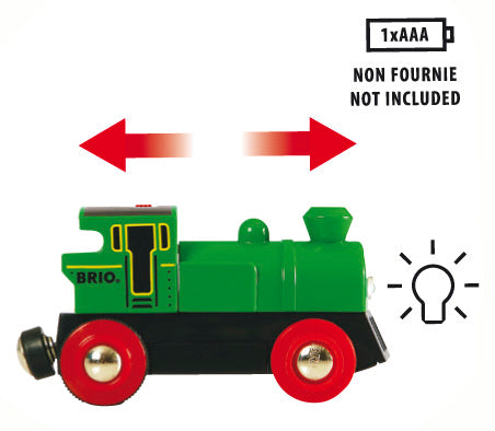 Locomotive à pile bidirectionnelle verte 33595 (3+)