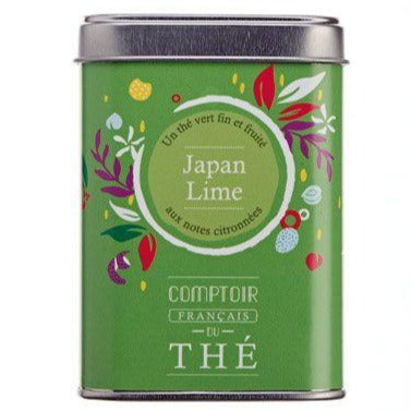 Thé vert Japan Lime en boîte métal 80g