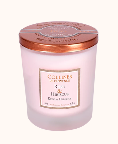 Bougie parfumée Rose Hibiscus 180g