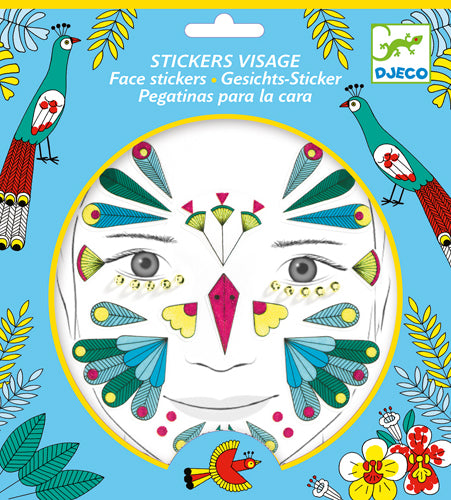 Stickers visage Oiseau (3+)